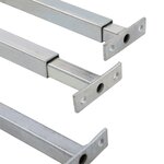 vidaXL Barres de fenêtre réglables de sécurité 3 Pièces 710-1200 mm