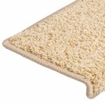 vidaXL Tapis d'escalier 15 Pièces 65x21x4 cm Marron