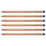 Crayon pitt pastel bleu hélio rougeâtre x 6 faber-castell