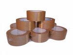 Lot de 144 rouleaux de ruban adhésif havane 50mmx66m Polypropylène