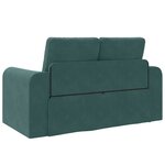vidaXL Canapé Lit 2-en-1 Vert Foncé 148x71x83 cm Velours
