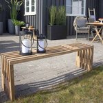 2 Bancs en teck BENIDORM 90/140 cm