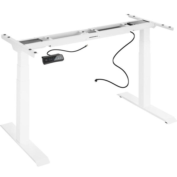 Bureau assis debout meuble acier (piètement) 3 fonctions 2 moteurs blanc 08_0000390