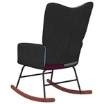 vidaXL Chaise à bascule Patchwork Tissu