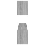 vidaXL Étagères murales 2Pièces Sonoma gris 100x15x20cm Bois d’ingénierie