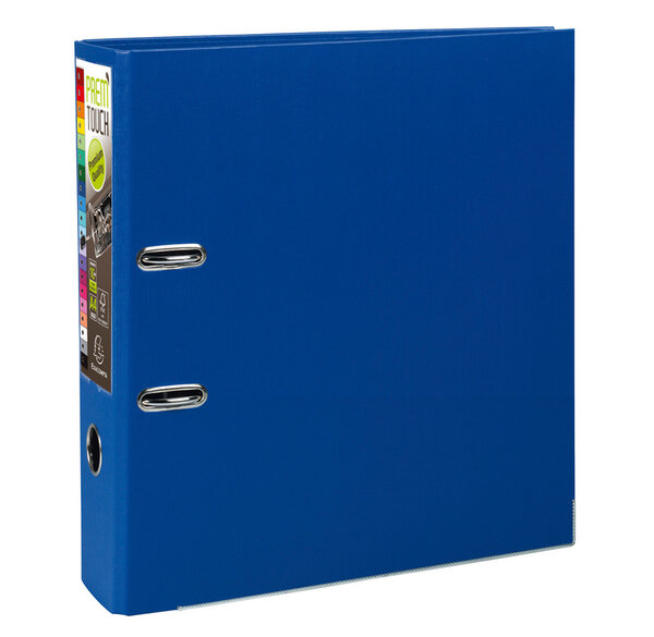 Classeur à Levier Prem'Touch Polypro Int / Ext Dos 80 mm Renforcé bleu foncé EXACOMPTA