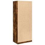 vidaXL Garde-robe chêne fumé 80x50x200 cm bois d'ingénierie