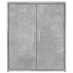 vidaXL Buffet gris béton 60x31x70 cm bois d'ingénierie