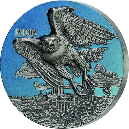 Pièce de monnaie en Argent 1500 Francs g 93.3 (3 oz) Millésime 2022 Urban Hunters FALCON