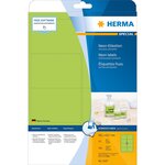 Boite de 160 étiquettes superprint 99,1 x 67,7 mm vert néon, 20 feuilles a4 herma