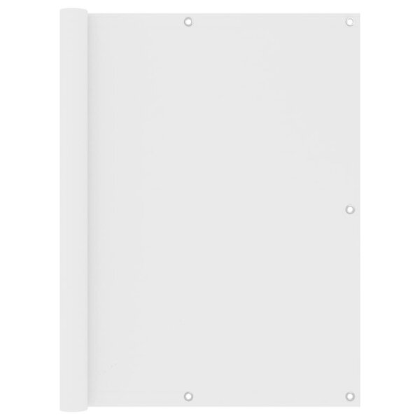vidaXL Écran de balcon Blanc 120x500 cm Tissu Oxford