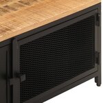 vidaXL Table basse 90x50x37 cm Bois massif de manguier brut