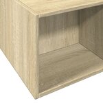 vidaXL Cadre de lit chêne sonoma 180x200 cm bois d'ingénierie