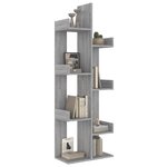 vidaXL Bibliothèque 48x25 5x140 cm Sonoma gris Bois d'ingénierie