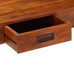 vidaXL Bureau Bois d'acacia solide avec finition miel 110x50x76 cm