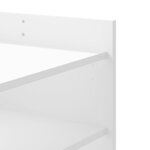 vidaXL Table basse blanc 80x50x50 cm bois d'ingénierie