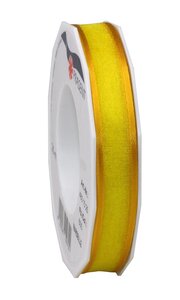 Organza marseille 25-m-rouleau 15 mm jaune