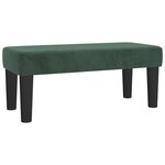 vidaXL Sommier à lattes de lit avec matelas vert foncé 120x190 cm