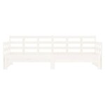 vidaXL Lit coulissant Blanc Bois de pin solide 2x(90x190) cm