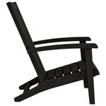 vidaXL Chaises de jardin Adirondack lot de 2 noir polypropylène