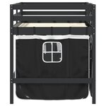 vidaXL Lit mezzanine pour enfants avec rideaux sans matelas 80x200 cm