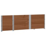 vidaXL Jardinière marron 150x50 cm bois massif de pin