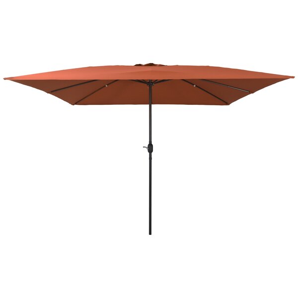 Parasol de jardin carré vidaXL 295x245 cm Terracotta
