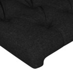 vidaXL Cadre de lit avec tête de lit Noir 120x200 cm Tissu
