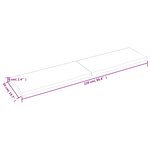vidaXL Dessus de table marron clair bois chêne massif traité