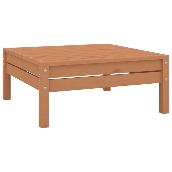 vidaXL Repose-pied de jardin marron miel bois de pin massif