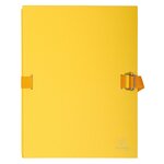Chemise Dos Extensible Avec Rabat Papier - 24x32cm - Jaune - X 10 - Exacompta