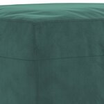 vidaXL Ensemble de canapés 3 Pièces avec coussins Vert foncé Velours