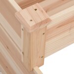 vidaXL Lit surélevé de jardin 120x120x56 cm bois massif de sapin