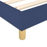 vidaXL Cadre de lit Bleu 140 x 200 cm Tissu