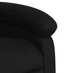 vidaXL Fauteuil inclinable de massage Noir Similicuir