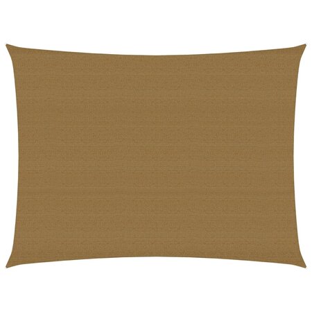 vidaXL Voile d'ombrage 160 g/m² Taupe 5x6 m PEHD