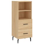 vidaXL Buffet Chêne sonoma 34 5x34x90 cm Bois d'ingénierie