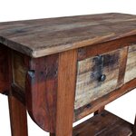 vidaXL Table console Bois de récupération massif 80 x 35 x 80 cm