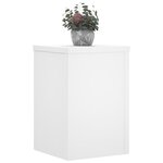 vidaXL Supports pour plantes 2 Pièces blanc 20x20x30 cm bois d'ingénierie