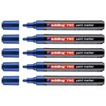 Marqueur Peinture 790 Bleu Pointe Moyenne 2-3 mm x 5 EDDING