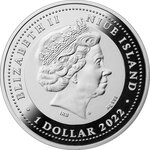 Pièce de monnaie en Argent 1 Dollar g 17.50 Millésime 2022 LET LOVE IN