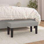 vidaXL Banc Gris clair 70x30x30 cm Tissu