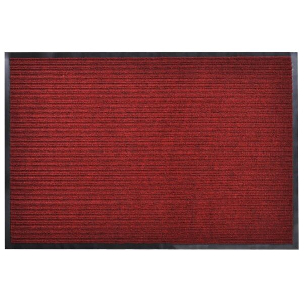 vidaXL Paillasson PVC Rouge 90 x 120 cm
