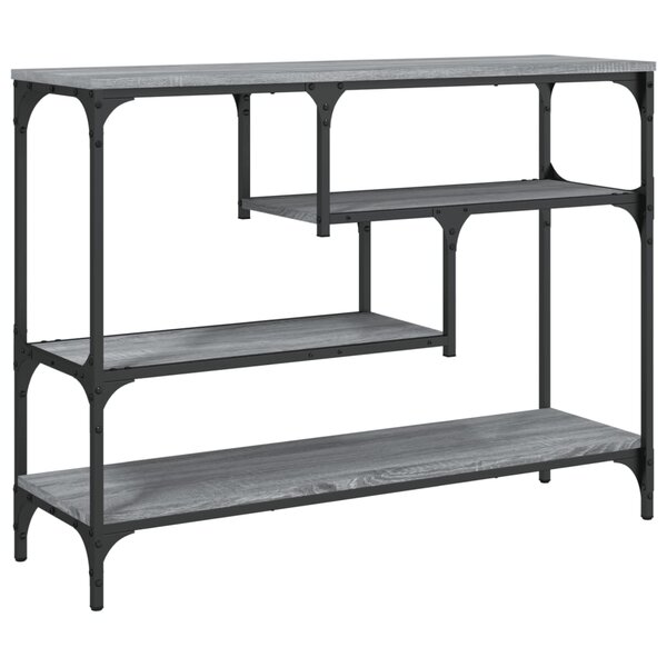 vidaXL Table console sonoma gris 100x30x75 cm bois d'ingénierie