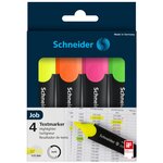 Surligneur Job assorti Pochette 4 x 10 SCHNEIDER
