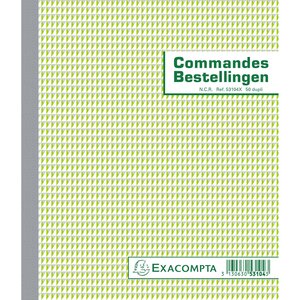 Manifold Commandes 21x18cm 50 Feuillets Double Autocopiant Billingue - Blanc - X 10 - Exacompta
