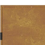 vidaXL Portail de jardin 105x130 cm acier corten