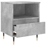 vidaXL Tables de chevet 2 Pièces gris béton 40x35x50 cm bois d’ingénierie