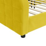 vidaXL Lit de repos jaune 100x200 cm velours