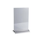 Porte-visuel Vertical Pied Aluminium A4 - Cristal - X 5 - Exacompta